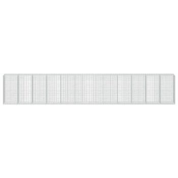 Gabione mit 3,5 mm Draht und 5x10 cm Maschen 1200x100x200 cm