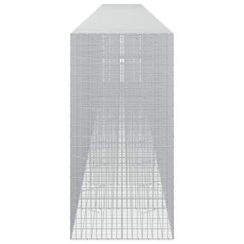 Gabione mit 3,5 mm Draht und 5x10 cm Maschen 1200x100x200 cm