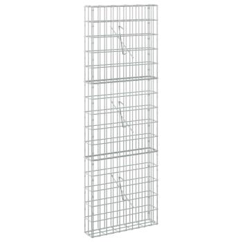 Gabione mit 3,5 mm Draht und 5x10 cm Maschen 50x10x150 cm
