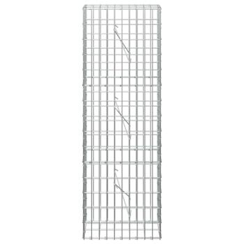 Gabione mit 3,5 mm Draht und 5x10 cm Maschen 50x10x150 cm