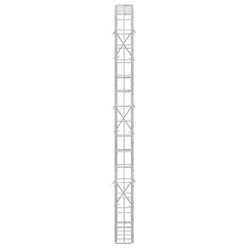Gabione mit 3,5 mm Draht und 5x10 cm Maschen 50x10x150 cm