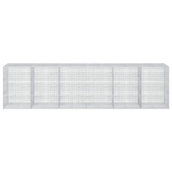 Gabione mit 3,5 mm Draht und 5x2,5 cm Maschen 600x100x150 cm