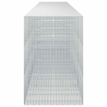 Gabione mit 3,5 mm Draht und 5x2,5 cm Maschen 600x100x150 cm