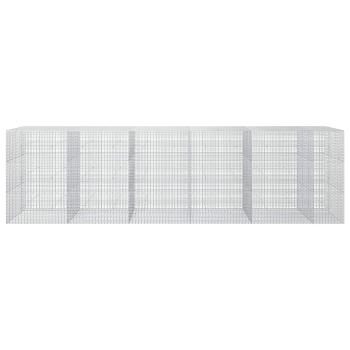 Gabione mit 3,5 mm Draht und 5x2,5 cm Maschen 550x50x150 cm