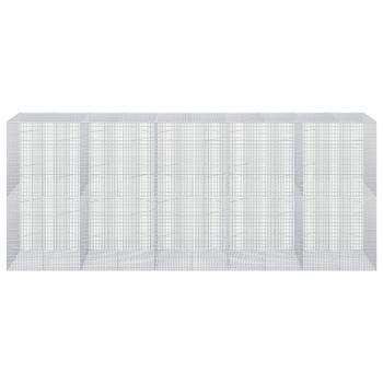 Gabione mit 3,5 mm Draht und 5x2,5 cm Maschen 500x100x200 cm