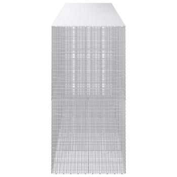 Gabione mit 3,5 mm Draht und 5x2,5 cm Maschen 500x100x200 cm