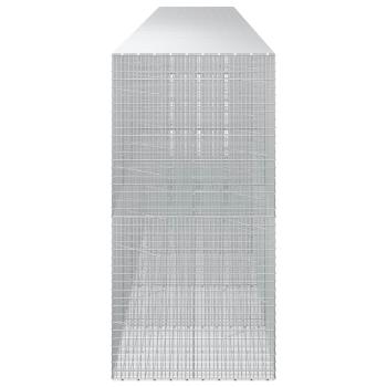 Gabione mit 3,5 mm Draht und 5x2,5 cm Maschen 800x100x200 cm