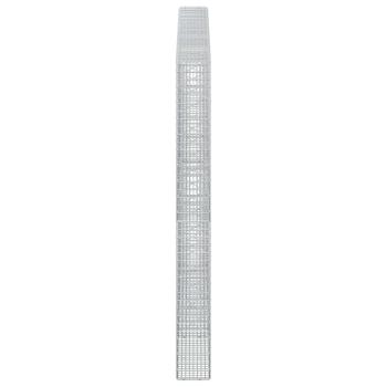 Gabione mit 3,5 mm Draht und 5x2,5 cm Maschen 300x20x200 cm
