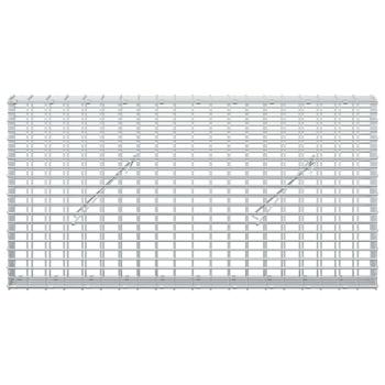Gabione mit 5 mm Draht und 5x2,5 cm Maschen 100x10x50 cm