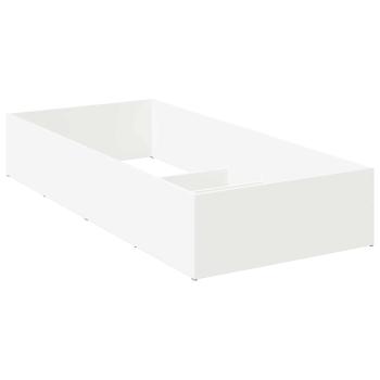 Bettumrandung für verstellbare Bettbasis Weiß 100 x 200 cm