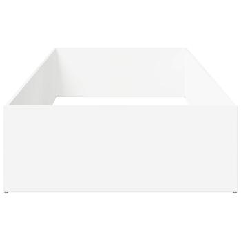 Bettumrandung für verstellbare Bettbasis Weiß 100 x 200 cm