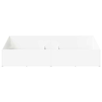 Bettumrandung für verstellbare Bettbasis Weiß 100 x 200 cm