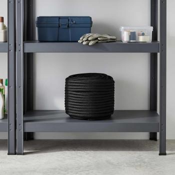 ARDEBO.de - Mehrzweck-Allzweckseil 14 mm 25 m Schwarz Polyester