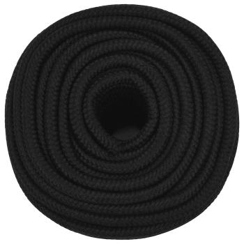 Mehrzweck-Allzweckseil 14 mm 25 m Schwarz Polyester