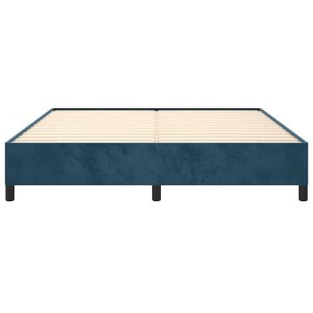 Bettgestell ohne Matratze Dunkelblau 180x200 cm Samt