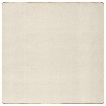 Bereichsteppich Hellbraun 300 x 300 cm Jute