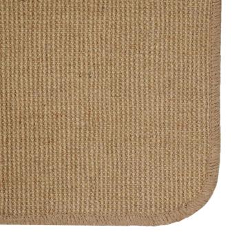 Bereichsteppich Hellbraun 300 x 300 cm Jute