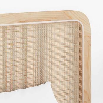 Kopfteil mit Kopfteil Natur 120 x 55 x 3 cm Rattan