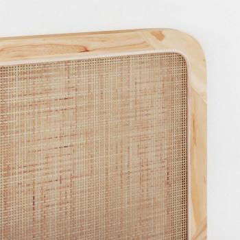 Kopfteil mit Kopfteil Natur 180 x 55 x 3 cm Rattan