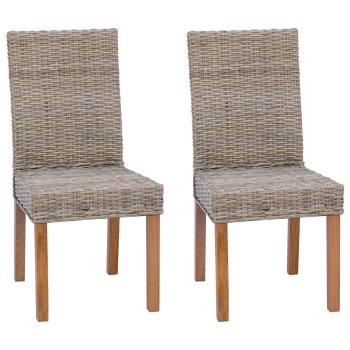Esszimmerstuhl GENDT 2 stk. Kubu Grau 45 x 54 x 93 cm