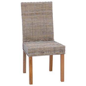 Esszimmerstuhl GENDT 2 stk. Kubu Grau 45 x 54 x 93 cm
