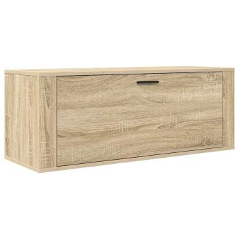 Wand-Schuhschrank Sonoma-Eiche 100x35x38 cm Holzwerkstoff