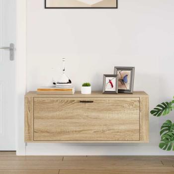 Wand-Schuhschrank Sonoma-Eiche 100x35x38 cm Holzwerkstoff