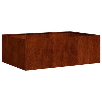 Pflanzkübel Rostig 120x80x40 cm Wetterfester Stahl