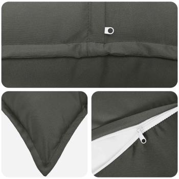 Wurfkissen 2 stk. HOUTEN Anthrazit 70 x 70 cm Polyester