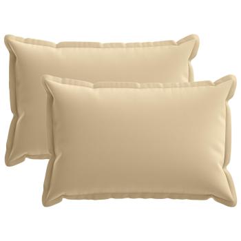 Wurfkissen 2 stk. HOUTEN Beige 50 x 70 cm Polyester