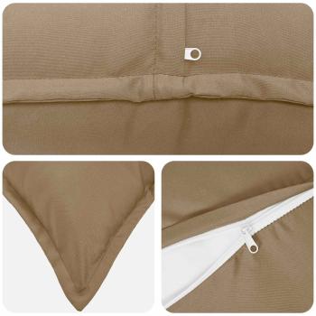 Wurfkissen 2 stk. HOUTEN Taupe 50 x 75 cm Polyester