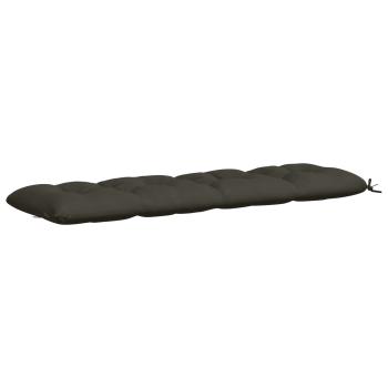 Bankkissen VIANEN 2 stk. 100 % Polyester Anthrazit