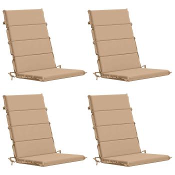 Hochlehner-Auflage GEMERT 4 stk. 100 % Polyester Sand