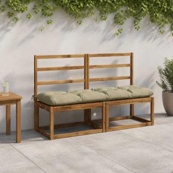 ARDEBO.de - Bankkissen VIANEN 100 % Polyester Hellgrün 140 x 40 x 12 cm