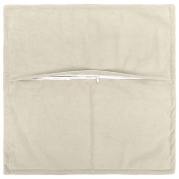 Wurfkissen 2 stk. HOUTEN Creme 35 x 35 cm Mikrofaser Fleece