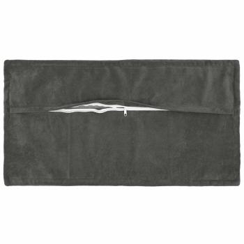 Wurfkissen 2 stk. HOUTEN Anthrazit 40 x 70 cm Mikrofaser Fleece