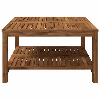 Couchtisch LAREN Natur 80,5 x 80 x 45 cm Massivholz Akazie