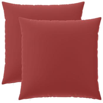 Wurfkissen 2 stk. HEERLEN Weinrot 80 x 80 cm Polyester