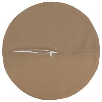 Wurfkissen 2 stk. HEERLEN Taupe Durchmesser 60 cm Polyester