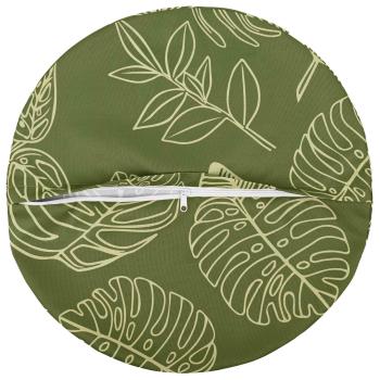 Wurfkissen 2 stk. HEERLEN Blattdesign Durchmesser 60 cm