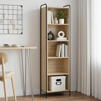 ARDEBO.de - Bücherregal 55,5 x 33 x 174 cm Holzwerkstoff Sonoma-Eiche