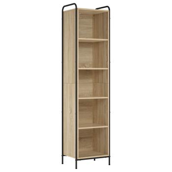 Bücherregal 55,5 x 33 x 174 cm Holzwerkstoff Sonoma-Eiche