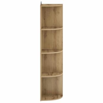 Eckregal 4 Ebenen 41,5 x 41,5 x 143 cm Holzwerkstoff