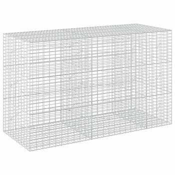 Gabione mit 5 mm Draht und 5x10 cm Maschen 250x100x150 cm