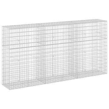Gabione mit 5 mm Draht und 5x10 cm Maschen 300x50x150 cm