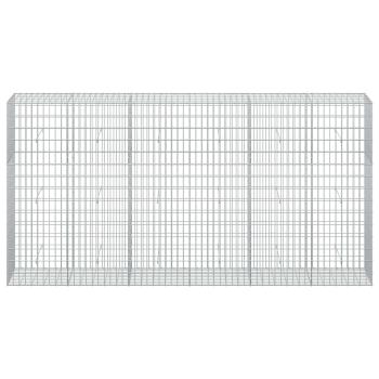 Gabione mit 5 mm Draht und 5x10 cm Maschen 300x50x150 cm