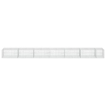 Gabione mit 5 mm Draht und 5x10 cm Maschen 650x100x50 cm