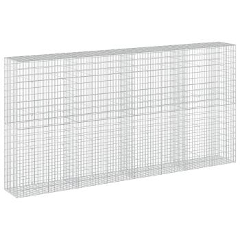 Gabione mit 5 mm Draht und 5x10 cm Maschen 400x50x200 cm