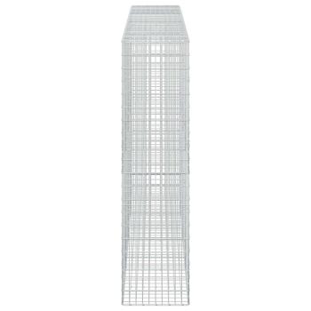 Gabione mit 5 mm Draht und 5x10 cm Maschen 400x50x200 cm