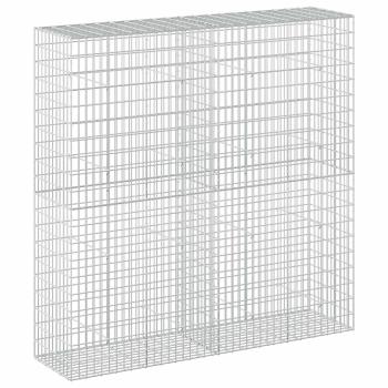 Gabione mit 5 mm Draht und 5x10 cm Maschen 200x50x200 cm